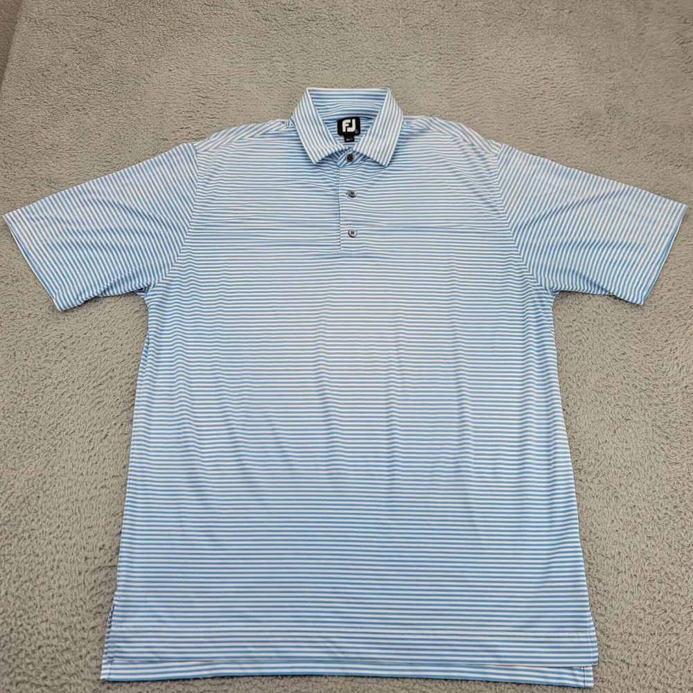 FootJoy Blue Striped Polo Shirt